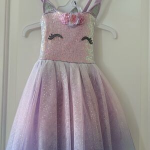 Zunie Sparkly Lavender Unicorn Dress
